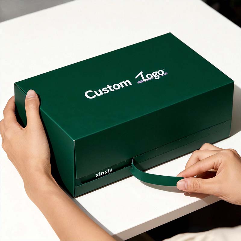Custom Corrugated Cardboard Paper Packaging Tear Strip Printed Self Sealing Gift Box Custom Shipping Mailer Box With Logo