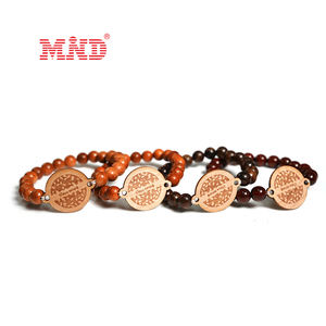 Değerli Taş Şifalı RFID NFC Bileklik Ahşap Çipli Otel Anahtar Kartı Kristal Doğal Taş Boncuklu Bilezik - Product Image 3