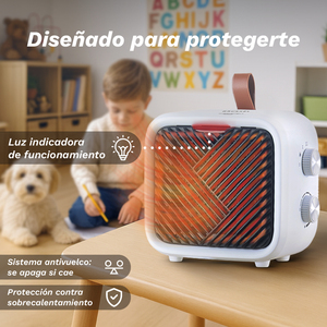 Stufa Elettrica Portatile in Ceramica Grunkel 1500W con 2 Impostazioni di Calore - Product Image 5