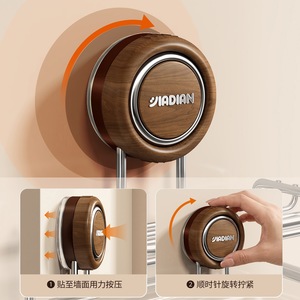 Hinayana Hair Tie Holder Suction Mounted Stainless Steel Bathroom Wall Mount Circular Durable Storage Rack - Product Image 2