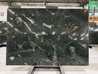 Marbre nuage vert de l'île - Pierre naturelle à veines nuageuses, dalle décorative de luxe pour murs/sols/comptoirs