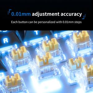 Ajazz AK820 Max Ultra Clavier à commutateur magnétique 3 modes double 8K 0.01mmRT 8000mAh avec bouton pour <span class=keywords><strong>Amazon</strong></span>/shopify/Ebay/AliExpress - Product Image 3