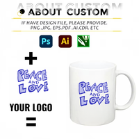 Mug en céramique blanche de 11 oz pour sublimation, vente en gros d'usine, haute qualité, personnalisable avec logo sur mesure