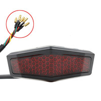 Feux de moto, feux arrière LED pour véhicules électriques, feux de freinage multifonctions modifiés pour VTT tout-terrain
