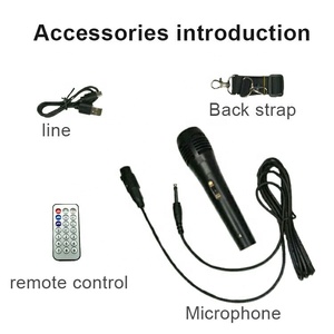 Sıcak satış ZQS-4209 çift 4 "silindir şeklinde açık Bt Subwoofer hoparlör Karaoke sistemi ile - Product Image 6