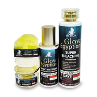 Kit de Soins Égyptiens OEM Marque Privée Réduit les Taches Brunes Super Éclaircissant Crème Visage Sérum Glutathion pour Peaux Foncées