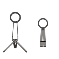 Support de téléphone portable magnétique flexible et portable, trépied rotatif à 360°, mini support pliable avec mousqueton pour smartphone, tablette et utilisation sur bureau