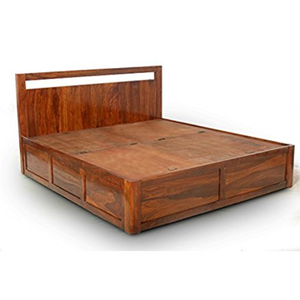 Lit en bois massif de style moderne, taille king size, pour la maison, l'hôtel, l'appartement ou la villa, meubles de chambre durables, fabrication en usine - Product Image 3