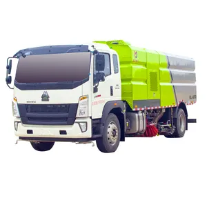 China Kan 4*2 Zware Vrachtwagen Aanpassen Haworth 16 Cu. M. Veegmachine Wegreiniging Voertuig Stad Sanitaire Voertuig
