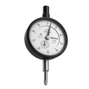 Indicateur de cadran de type ISO métrique Mitutoyo série 2046A, plage de 0 à 10 mm, précision de 0,01 mm, type standard avec dos à languette - Product Image 5