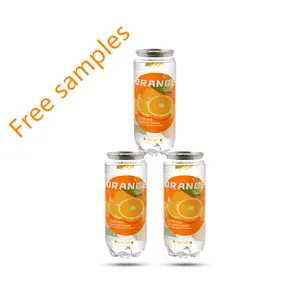 Natural China X 24cans Orange Carbonated Drinks Xiamen 350ml 350ml 350ml PET CAN Fruit Flavor Sparkling Drinks 6 % Brix from CN