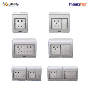 Heighzt - Estación de Carga para Exteriores con 5 Tomas de Corriente, Impermeable IP55, Caja de Tomacorrientes Resistente a la Lluvia para Jardín y Baño, Personalizable - Product Image 1