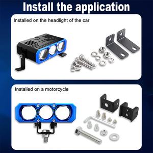 Xenplus GM02 210W 6000K IP68 Luces de Trabajo Universales para Automóvil, Resistentes al Agua, Luz de Rejilla, Foco Auxiliar, Faros LED para Motocicleta - Product Image 5