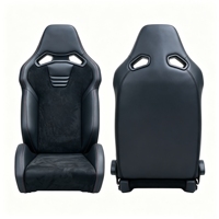 Sièges de course RECARO SR-S en cuir noir de haute qualité, réglables, style sport, pour simulateur, en stock et prêts à être expédiés