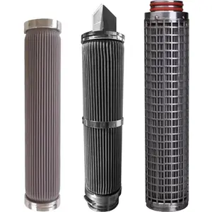 High Quality Industrial Stainless Steel Structure High Molecular Polymer Pleated Filter Element