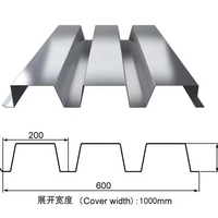 Caillebotis en acier ondulé avec conception chinoise durable anti-corrosion pour des installations efficaces de coffrage de plancher de pont