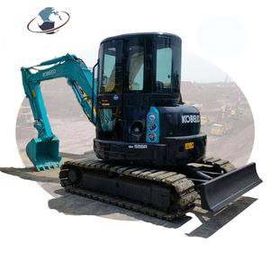 Mini excavadora de 5 toneladas Kobelco SK55sr Crawler Escavator SK55 PC50 305.5E Hitachi usado con motor central en stock - Product Image 1