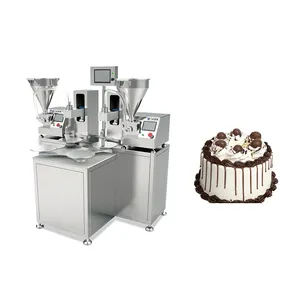 Otomatik doğum günü pastası krem dekorasyon makinesi için geçerli katmanlı kek buzlanma