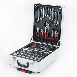 Kit d'<span class=keywords><strong>outils</strong></span> de 186 pièces avec <span class=keywords><strong>valise</strong></span> à tirer et boîte en aluminium quatre couches d'<span class=keywords><strong>outils</strong></span> de combinaison de quincaillerie - Product Image 3