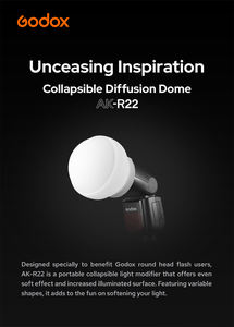 Kit de diffuseur en gel de silice pliable pour <span class=keywords><strong>flash</strong></span> <span class=keywords><strong>Godox</strong></span> <span class=keywords><strong>V1</strong></span>, AD100Pro, AD200PRO, éclairage photographique, <span class=keywords><strong>Godox</strong></span> AK-R22 - Product Image 3