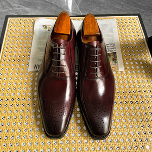 Zapatos de Hombre para Negocios - Zapatos de Cuero con Punta en Pico, Zapatos Oxford para Boda, Estilo Moderno - Product Image 4
