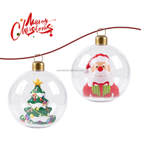 Nouvelles Boules de Noël Gonflables d'Extérieur avec Lumière LED et Bonhomme de Neige Intégré en PVC