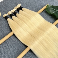 Estensioni di Capelli Umani Grezzi con Cuticole Allineate, Non Trattati, Lisci 613, Naturali, Stile Boho, Vendita all'Ingrosso
