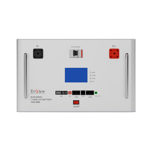 Boîtier de <span class=keywords><strong>batterie</strong></span> LiFePO4 25,6 V 280 Ah avec BMS 100 A et écran LCD, pack de batteries prismatiques pour stockage d'énergie solaire - Product Image 1
