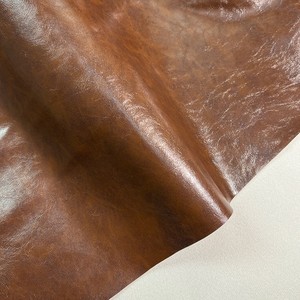 Cuir de vachette jaune souple huilé, épaisseur 1,1 mm, couche supérieure, pour sacs, collection Printemps-Été, vente directe usine - Product Image 4