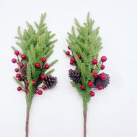 Aiguilles de pin Norfolk artificielles Rral Touch, brindilles de cyprès et de cèdre, plantes vertes, arbustes pour la décoration de Noël et des fêtes