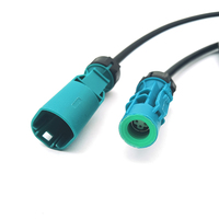IP67 universel 4 broches droit étanche scellé Fakra HSD Z Code connecteur de câble mâle