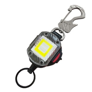 Illuminated <b>Pull</b> Tab Keychain With Led <b>Light</b> Stainless Steel Carabiner Portable Key Ring For Outdoor Use - Product Image 4