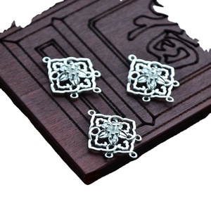 Copper Alloy Flower <b>Charm</b> 19x24mm Gold <b>Silver</b> Plated For Hairpin Earrings DIY Jewelry Accessories - Product Image 5