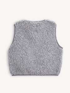 <span class=keywords><strong>Gilet</strong></span> en polaire Teddy pour enfants, veste sans manches chaude pour l'automne et l'hiver, pour garçons et filles, col rond boutonné, <span class=keywords><strong>gilet</strong></span> en sherpa décontracté - Product Image 6