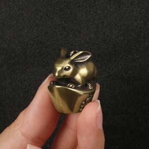 Messing Zodiac Ox Desktop Ornament Messing Drachen Figur Handwerk - Product Image 5