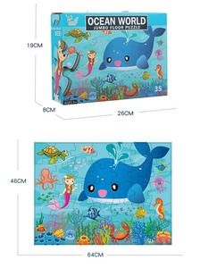 Bán Buôn 35 Miếng Trẻ Em Lớn Mảnh Câu Đố Động Vật Giáo Dục Tầng Đại Dương Câu Đố Ghép Hình Trẻ Em Đồ Chơi Phim Hoạt Hình Câu Đố - Product Image 2