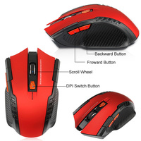 Souris optique de jeu sans fil, Mini, 2.4Ghz, 1200 dpi, avec récepteur USB, pour ordinateur portable