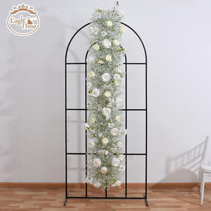 Nuovo Design personalizzato romantico festa di nozze lungo bianco rosa Baby alito fiore Runner in vendita - Product Image 4