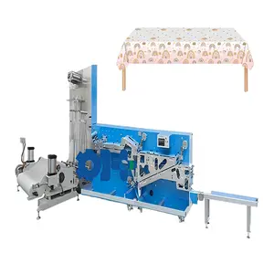Machine de fabrication de nappe rectangulaire à points d'or jetables