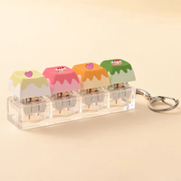Custom Keycap Key Chain Hd Printing Keycap Sublimation Keyboard Keychain Stress Toy Mechanical Keyboard Switch Keychain