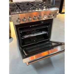 30-Inch 5-Burner Gas <b>Range</b> Stainless Steel With Oven Freestanding 120L Capacity - Product Image 4