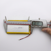 Baterai Lithium Ion Isi Ulang Pabrik OEM 3.7v Lipo 3.7v Baterai Lithium 1260100 3.7v 10000mah Baterai Lipo 400mah 3.7v