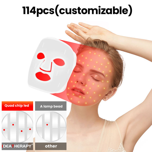 Wholesale Premium Silicone Medical Grade Led Face Light Therapy Red Infrared EU/US/ZA Plug Hand Held Pain Relief 4 Colors