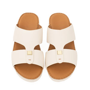 SHIKOL, sandalias árabes personalizadas para hombre, hechas a mano, cuero genuino de becerro, comodidad, zapatos de verano antideslizantes, sandalias árabes de vacaciones de <span class=keywords><strong>playa</strong></span> diarias - Product Image 3