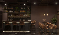 Bar Club moderne sur mesure Design d'intérieur Restaurant moderne Comptoir de bar Hôtel Café Restaurant Meubles Bristo Design d'intérieur