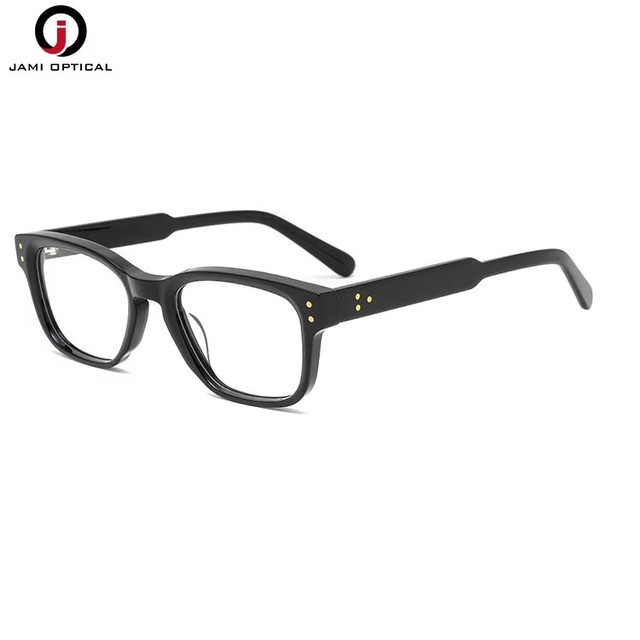 New Design Acetate Optical Frames Classic Men Eyeglasses High Quality Flexible Metal Hinge