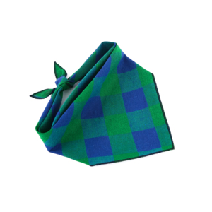 ผ้ากันเปื้อนลายสก็อตสีเขียวและสีน้ำเงินสำหรับสัตว์เลี้ยงผ้าพันคอสามเหลี่ยมสำหรับสุนัขและแมวขนาดเล็ก - Product Image 4