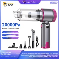 Aspirateur de voiture portable 2026 LT-150 avec moteur sans balais, aspiration super puissante, soufflage, recharge et affichage numérique intelligent