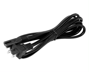 Cable de alimentación de CA estándar de EE. UU. de 10 pies, muestra gratis, <span class=keywords><strong>enchufe</strong></span> de 2 pines, extensión de alimentación, cable C7, cable de alimentación <span class=keywords><strong>bipolar</strong></span> con <span class=keywords><strong>enchufe</strong></span> para ordenador - Product Image 4