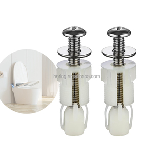 Kit de <span class=keywords><strong>tornillos</strong></span> para asiento de <span class=keywords><strong>inodoro</strong></span> de acero inoxidable moderno Bisagras de fijación de <span class=keywords><strong>tapa</strong></span> de baño con diseño elegante - Product Image 1